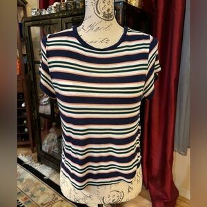 H&M Divided Striped Babydoll Top